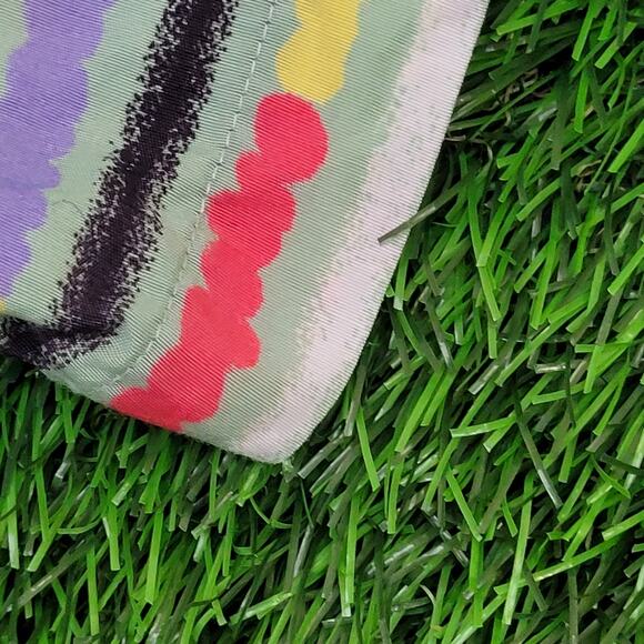 DOCKERS Colorful Stripes Button Shirt Large 24x29 Baggy - Picture 10 of 12